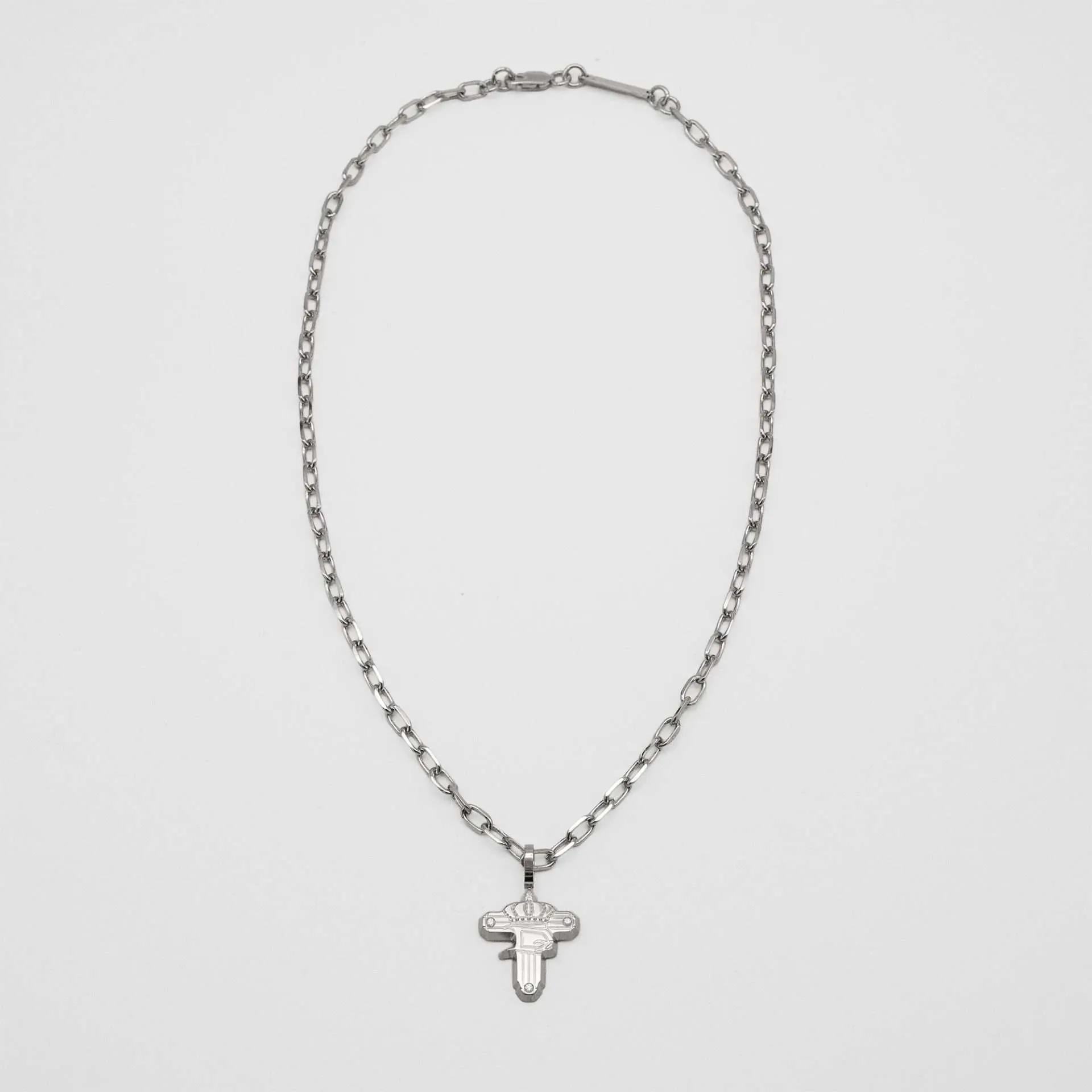 OPERA NECKLACE | WHITE GOLD · full view