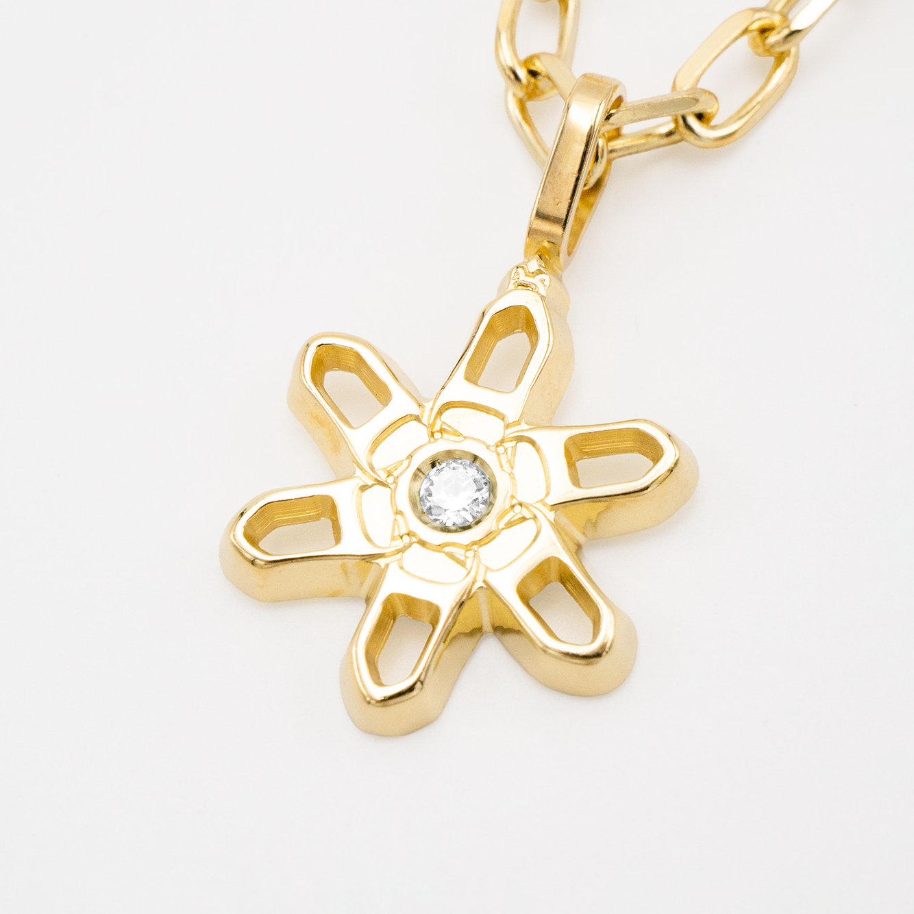 COLLANA DAISY | ORO · dettaglio ciondolo
