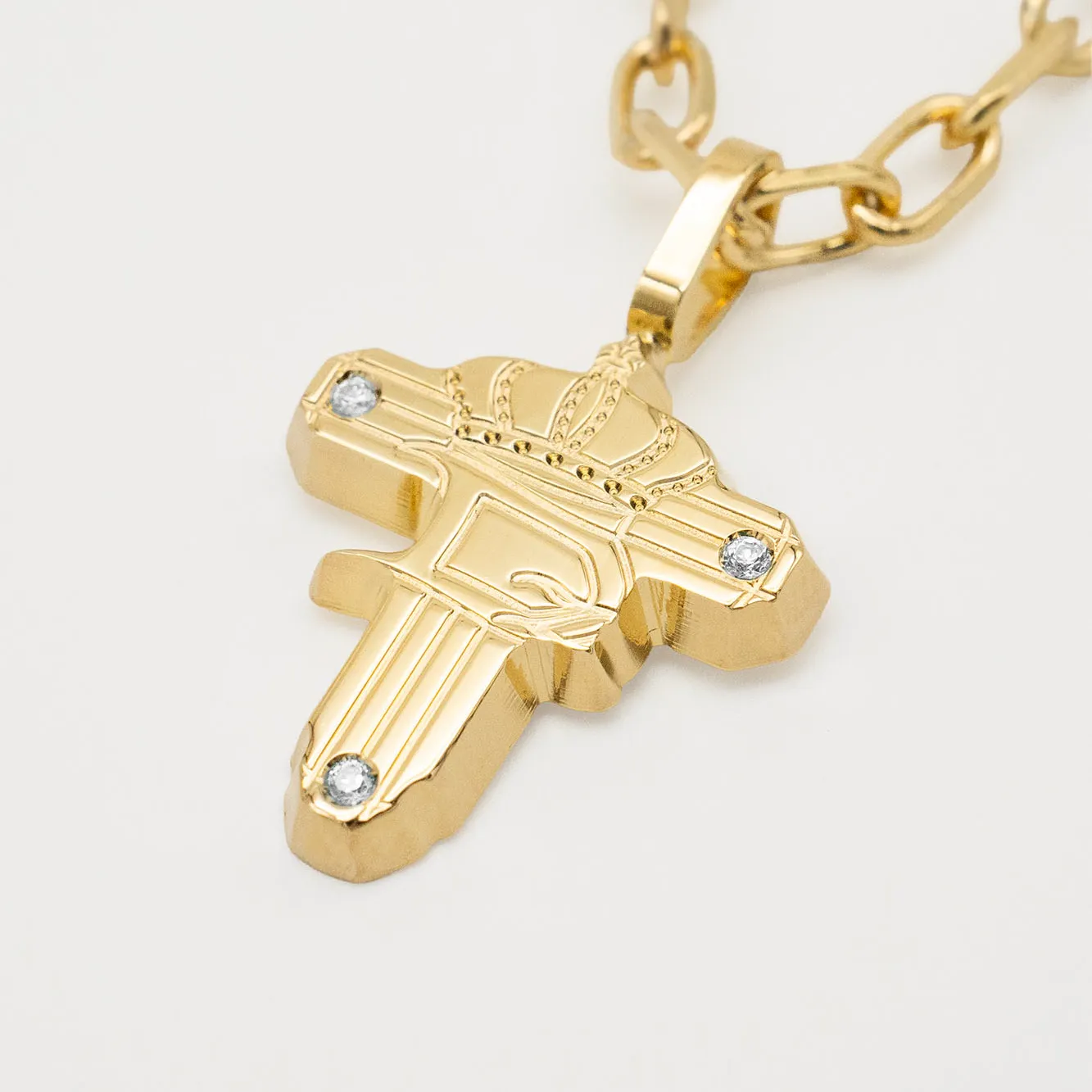 OPERA NECKLACE | GOLD · pendant detail